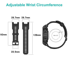 Replacement Strap For Amazfit T-Rex Strap Silicone Watchband For Amazfit T-Rex/T-Rex P close-up view