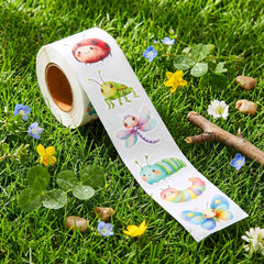 1 Roll Spring Insect Stickers Decal Reward Cute Office Supplies Incentives Animals Stick detail view
