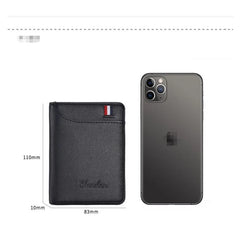 Ultra Thin Men's Wallet | Vertical Small Card Holder detail view