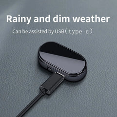 Solar Powered Car Warning Flashing Light | Interior LED Decorative Light close-up view