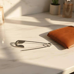 Large Safety Pin Hair Clip Metal Hair Barrettes for Girls Unique Design Hair Styling Tool for Daily Wear
