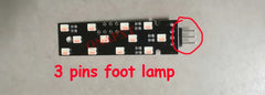 3 Pins Foot Lamp Orange Blue Ambient Light for BMW 1 2 3 4 5 Series F30 F32 F36 F10 F1 close-up view