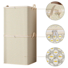 Bag Non-Woven Fabric Home Storage Organizer Dust-Proof Moving Storage Quilt Bag close-up view