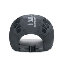 Summer Sport Alphabet Hat | Breathable Mesh Sun Cap for Men close-up view