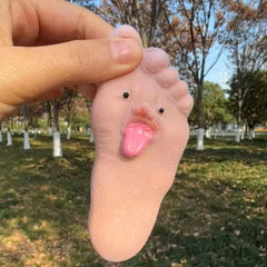 Funny Tongue Sticking Big Feet Squeeze Toys Novel Soft Silicone Fidget Toy Soft Slow alternate view