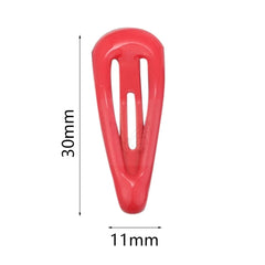 30pcs 3cm Colorful BB Hair Clips Girls Water Drop Shape Hairpin Cute Princess Barrett alternate view