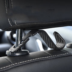 Carbon Fiber Car Seat Headrest Hook Set | 2/4 Pcs alternate view