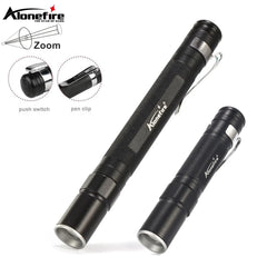 Alonefire 3W XPE LED Mini Penlight Flashlight | Portable Zoom Pocket Torch
