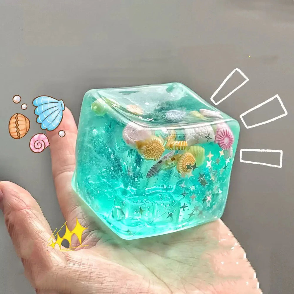 Adults Squishy Ocean Blocks Stress Balls Autism Sensory Toys Stress Anxiety Relief Fidget Toys Malto