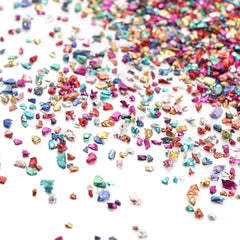 30g/Box Crushed Glass Stones Resin Filling Irregular Broken Stone for DIY Epoxy Resin close-up view