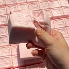 Squishy Strawberry Cube Stress Relief Toy | Slow Rebound Sensory Fidget Squeeze alternate view