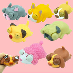 Creative Funny Eyeball Burst Squeeze Eye Toy Love sleeping dogs Pinch Toys Adult Kids alternate view