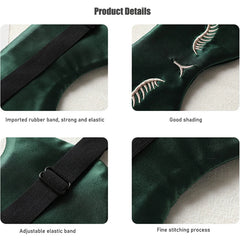 Cat Silk Sleep Eye Mask | Cute Light Blocking Eye Cover for Travel and Nap close-up view