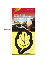 Leaf Shape Paper Car Air Freshener Hanging Vanilla alternate view