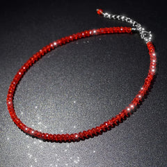 Sparkling Classic Noble Multi-color Artificial Crystal Necklace Neck Jewelry For Birthday Valentine'