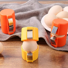 Egg Cracker and Eggshell Separator | Handheld Egg Opener Tool for Kitchen Baking close-up view