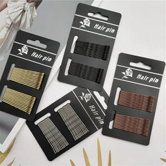 24/50pcs Black Hairpins For Women Hair Clip Lady Bobby Pins Invisible Wave Hairgrip Metal Hairclip M