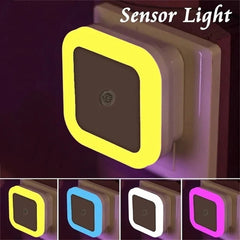 Wireless Sensor LED Night Light | Auto-On Mini Square Lamp for Baby Room alternate view