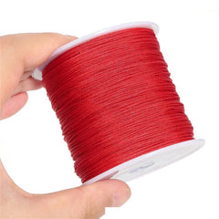 50Yds 0.8mm Crafts Nylon Cord For Jewelry Making Braided Nylon Satin String for Brace alternate view