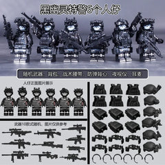 Military Special Forces Building Blocks | Police Soldiers and Weapons Toy Set alternate view
