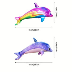 Inflatable Dolphin Pool Toys | Summer Splash Water Party Decorations alternate view