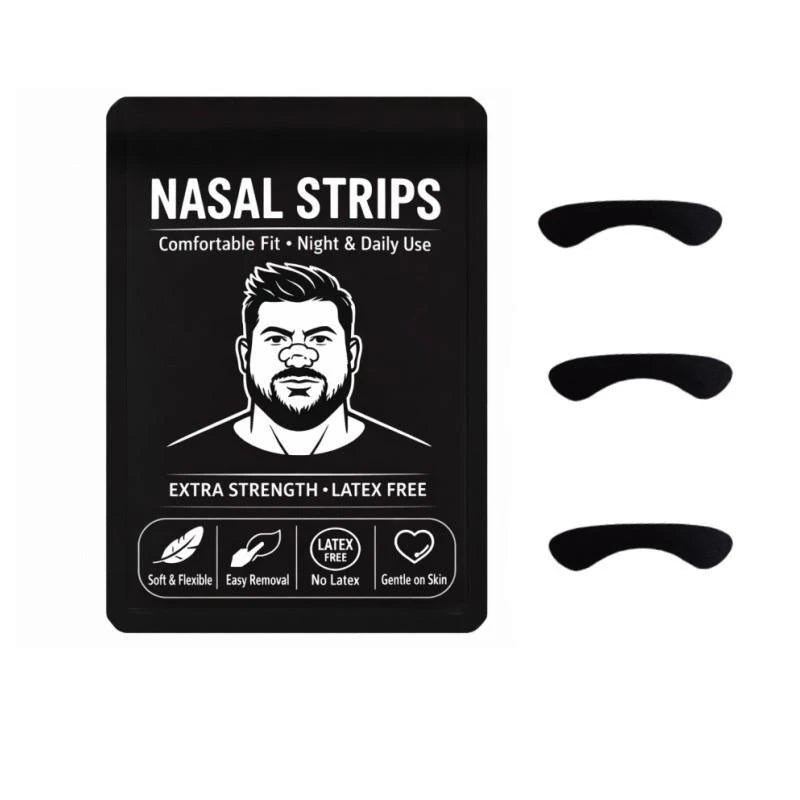 Nasal Strips for Better Breathing | 30 Pack Anti-Snoring Nose Strips