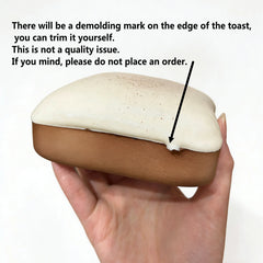 Toast Squeeze Stress Relief Toy | Soft Simulated Bread Fidget Toy detail view