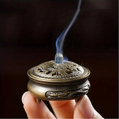 Mini Alloy Antique Three-legged Aromatherapy Stove | DIY Incense Burner for Tea Cerem alternate view