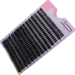 280 Pcs 30D 9-16mm Mixed D Curl Cluster Lashes | DIY Lash Extensions Kit close-up view