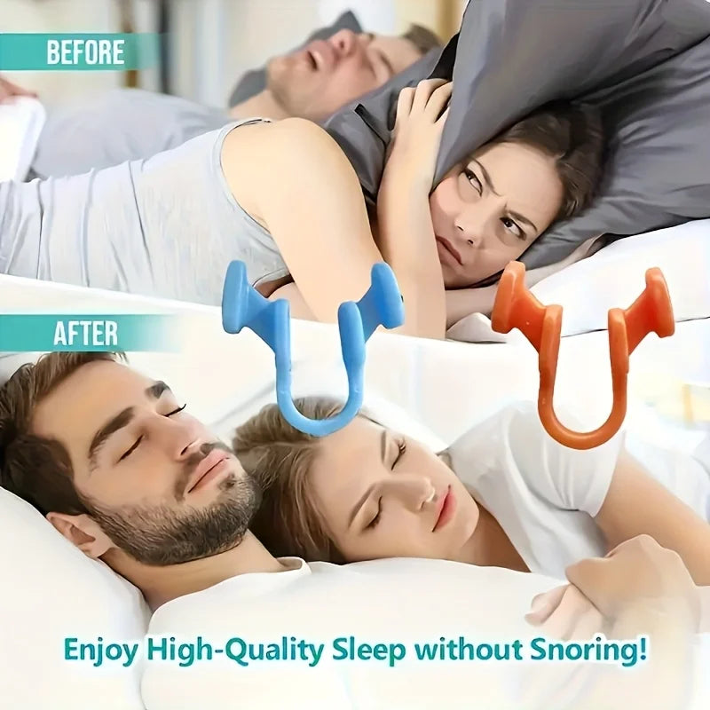 Anti-Snoring Nose Clip Device | 3-Color Sleep Aid Solution
