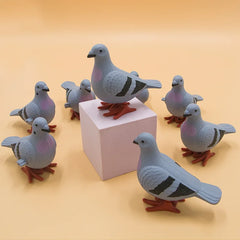 1PC Adult Clockwork Toy Jumping Pigeon Simulation Animal Cute Winding Will Jump Toys 50-100 Years Ol