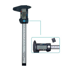 Digital Caliper 150mm | Electronic Carbon Fiber Measuring Tool close-up view