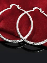 5 cm Sterling Silver Hoop Earrings for Women