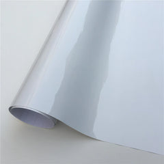 White Glossy Vinyl Wrap Film Bubble Free Car Bike Phone Skin