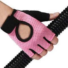 Fingerless Gym Gloves | Breathable Weightlifting Gloves with Gel Pads for Men and Women detail view