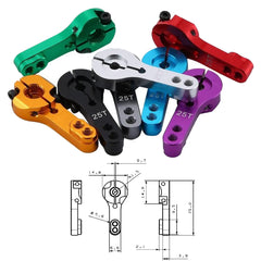 NEEBRC 25T Horn Aluminum Servo Arm for RC Car Truck Crawler Plane Helicopter Robot Wltoy detail view