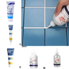 Waterproof Tile Repair Filler | Ceramic Tile Grout and Seam Sealer for Kitchen and Bathroom