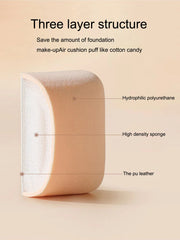 Super Soft Cloud Puff with Box Round Square Makeup Sponge Puff Dry Wet Dual Use Liqui alternate view