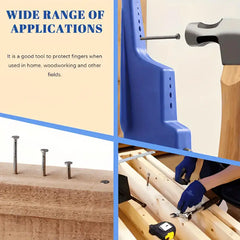 Nail Safety Pliers | Portable Finger Protector for Hammering detail view