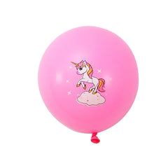 20pcs Pink Unicorn Latex Balloons | Unicorn Theme Birthday Party Decoration detail view