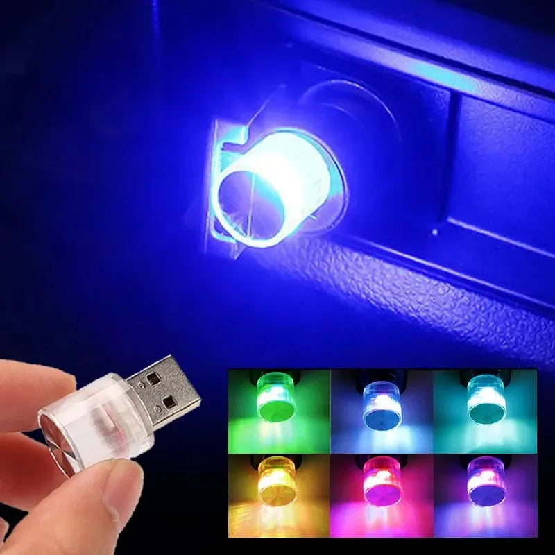 USB LED Night Light RGB Ambient Lamp for Bedroom Car Office