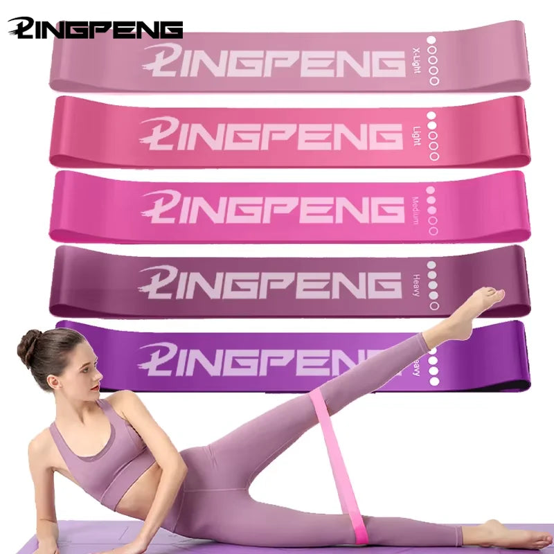 Resistance Loop Exercise Bands Set | 5 Levels Elastic Bands for Strength Training