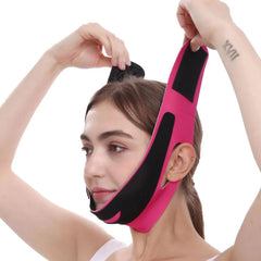 Elastic Face Slimming Bandage | V Line Face Shaper for Chin and Cheek Lift close-up view