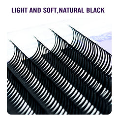 Wet Lashes Cosplay Eyelash Extensions | 0.07mm Mink Spikes Lashes close-up view