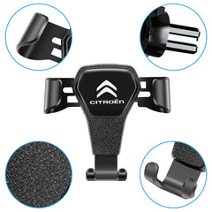 Gravity Car Phone Holder for Citroen | Auto-Clamp Air Vent Mount detail view
