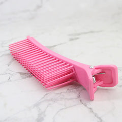 Plastic Salon Hair Clips for Sectioning, Coloring and Highlighting close-up view