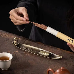 Fisherman Incense Holder | Japanese Style Metal Incense Stick Burner for Home Decor alternate view