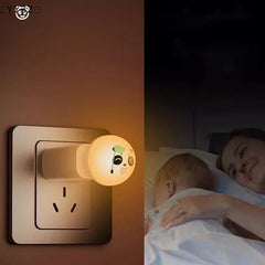 USB Panda Smart Voice Control Night Light | AI-Enabled Bedside and Camping Lamp close-up view