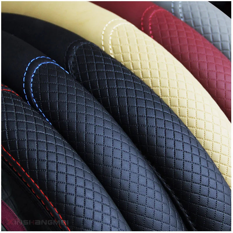 Universal Steering Wheel Cover Micro Fiber Leather 37/38cm Non-Slip