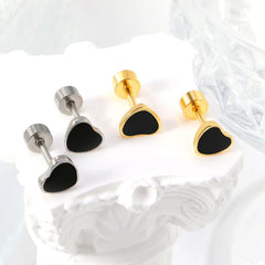 Cute Acrylic Animal Stud Earrings | Surgical Steel Hypoallergenic Earrings for Women and detail view